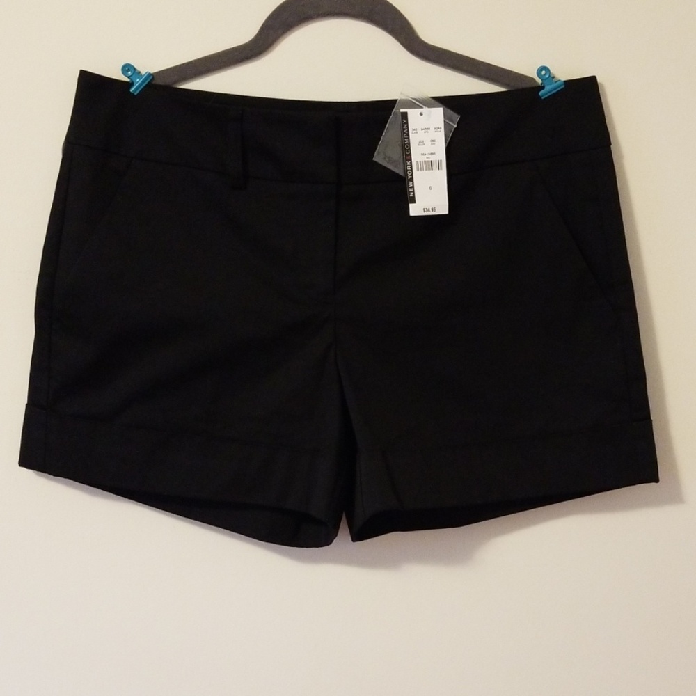 New York and Company stretch black shorts